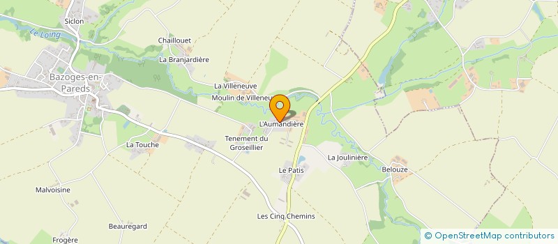 localisation de l'entreprise GAEC TROIS SITES à BAZOGES-EN-PAREDS