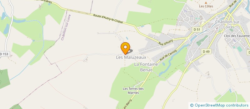 localisation de l'entreprise GAEC TURPIN-MORIN à CHATILLON-SUR-LOIRE