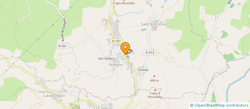 localisation de l'entreprise GAEC U VERANU à AREGNO