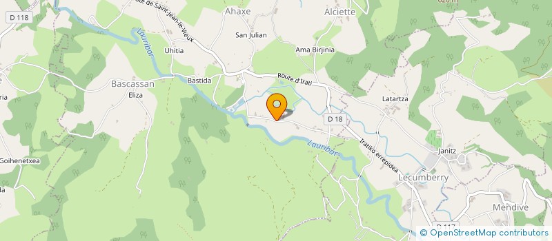 localisation de l'entreprise GAEC UHARTIA à AHAXE-ALCIETTE-BASCASSAN