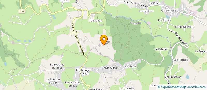 localisation de l'entreprise GAEC VACH'MENT GIVRE à SAINT-MEDARD-EN-FOREZ