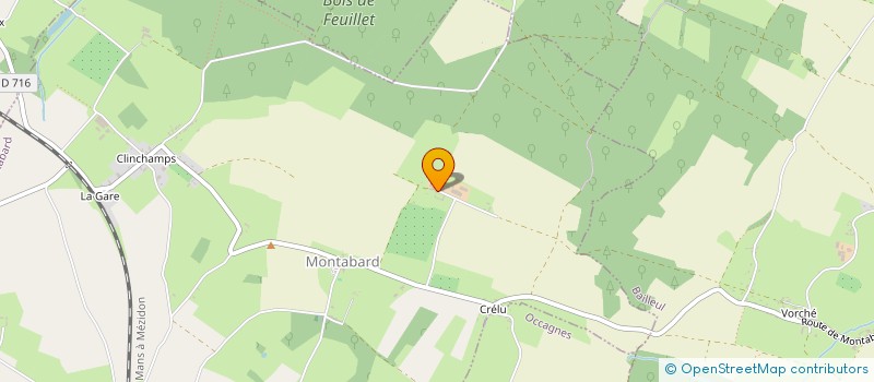 localisation de l'entreprise GAEC VAL DE RAVETON  MONTABARD