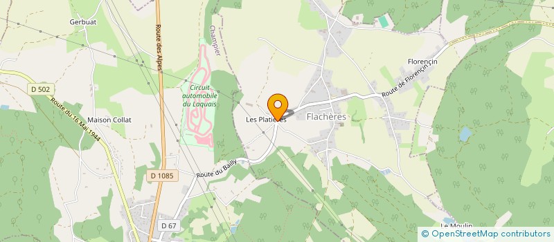 localisation de l'entreprise GAEC VALDISERE à FLACHERES