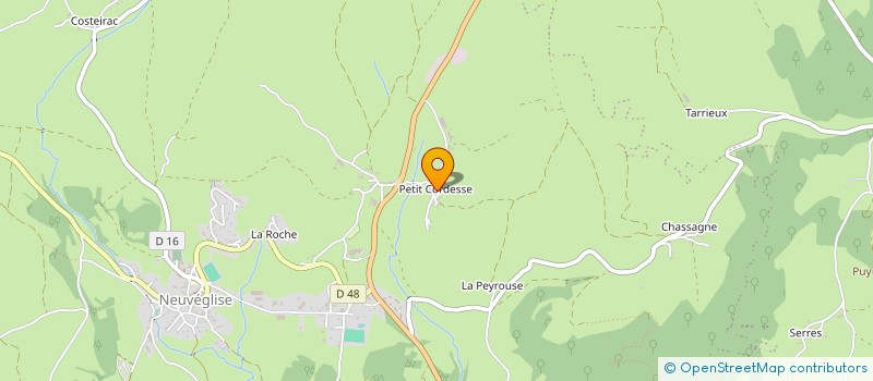 localisation de l'entreprise GAEC VALETTE AU CHAMP-PERRET à NEUVEGLISE-SUR-TRUYERE