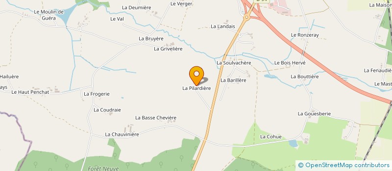 localisation de l'entreprise GAEC VALLAIS à MARTIGNE-FERCHAUD