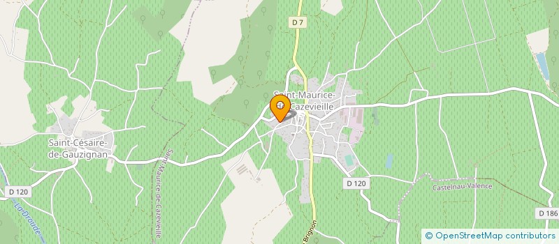 localisation de l'entreprise GAEC VALLAT DE BRIANCON  SAINT-MAURICE-DE-CAZEVIEILLE