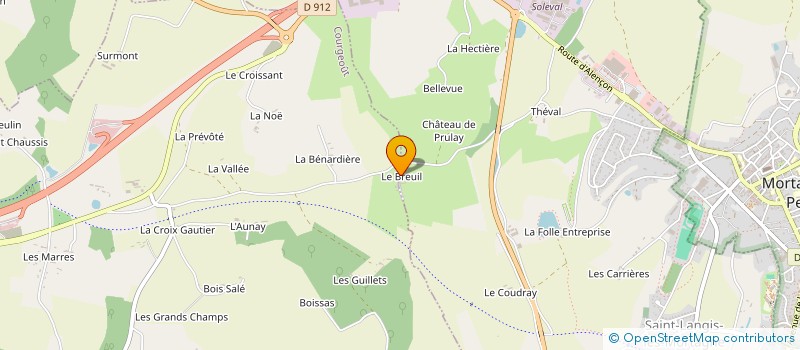 localisation de l'entreprise GAEC VALLEE à CHAMPEAUX-SUR-SARTHE