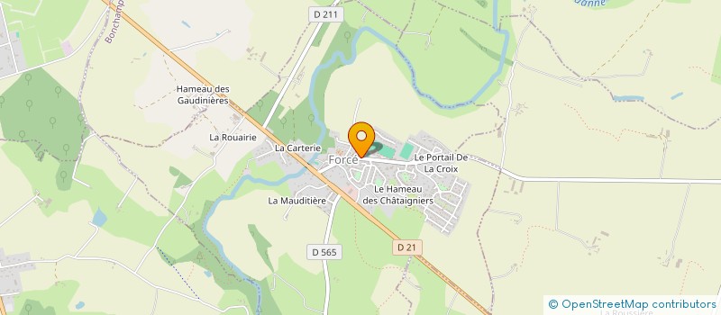 localisation de l'entreprise GAEC VALLEE DE LA JOUANNE  FORCE