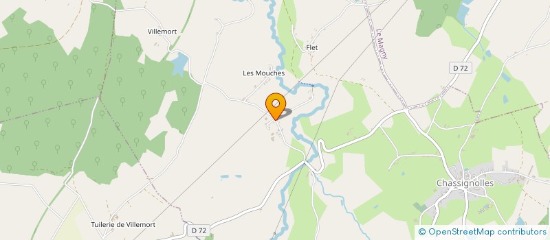 localisation de l'entreprise GAEC VALLEE DE LA VAUVRE à CHASSIGNOLLES