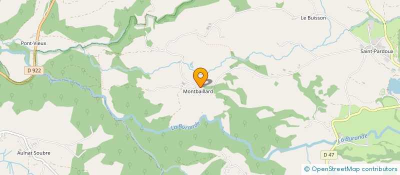 localisation de l'entreprise GAEC VALLEE DU BURANDOU à LA TOUR-D'AUVERGNE