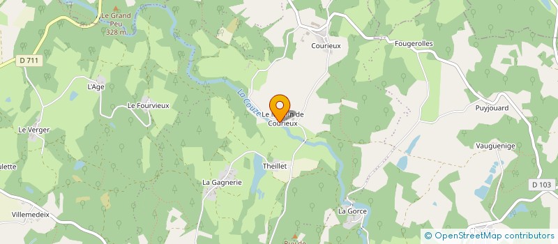 localisation de l'entreprise GAEC VAUZELLE à SAINT-PARDOUX-LE-LAC