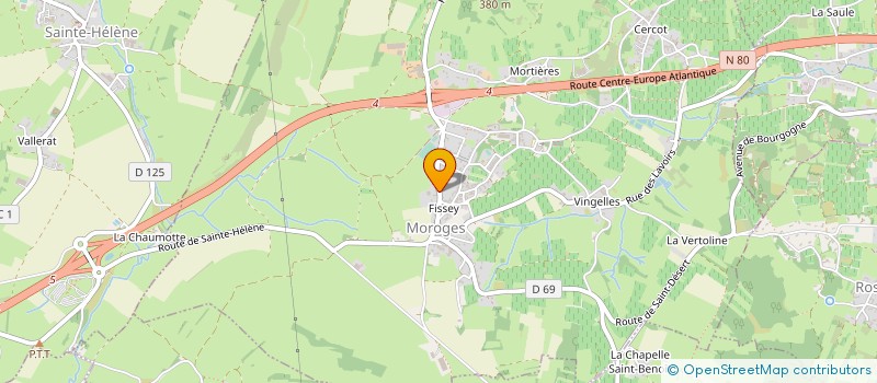 localisation de l'entreprise GAEC VENOT-LA CORVEE  MOROGES