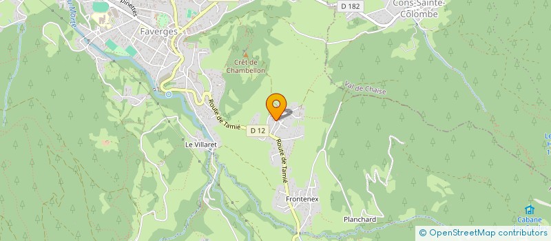 localisation de l'entreprise GAEC VERCHERES  FAVERGES-SEYTHENEX