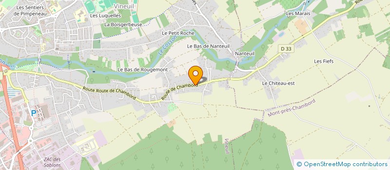 localisation de l'entreprise GAEC VERGERS DU GREFFIER à VINEUIL