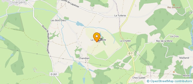 localisation de l'entreprise GAEC VERNAY à ISSERPENT