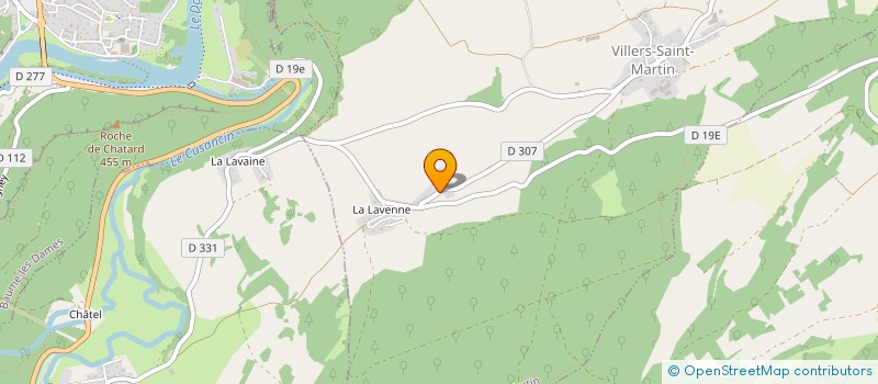 localisation de l'entreprise GAEC VERNEREY à VILLERS-SAINT-MARTIN