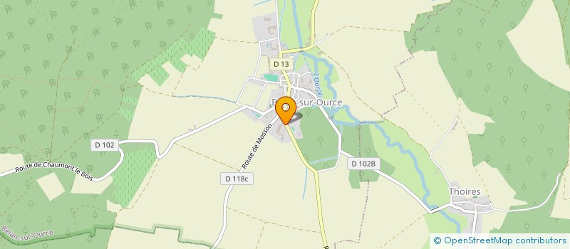 localisation de l'entreprise GAEC VERSTRAETE à BELAN-SUR-OURCE