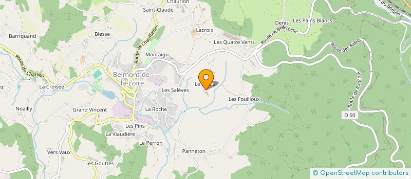 localisation de l'entreprise GAEC VERT LE BOUIS à BELMONT-DE-LA-LOIRE