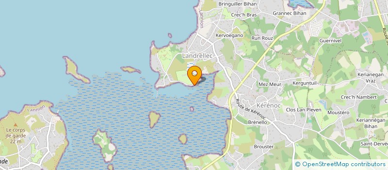 localisation de l'entreprise GAEC VERTE BRISE  PLEUMEUR-BODOU