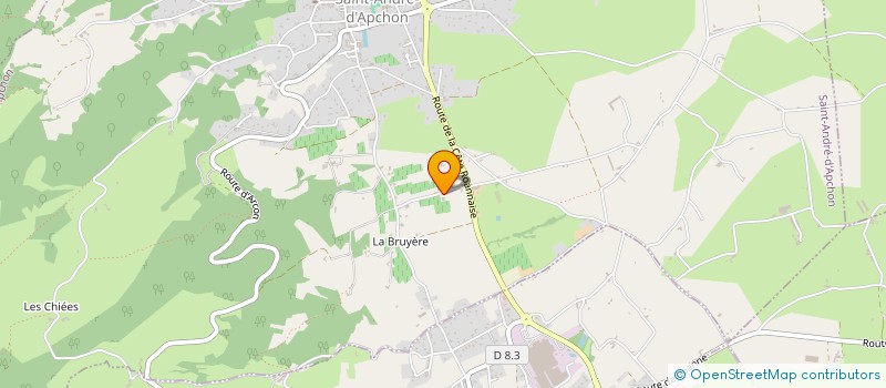 localisation de l'entreprise GAEC VIAL  SAINT-ANDRE-D'APCHON