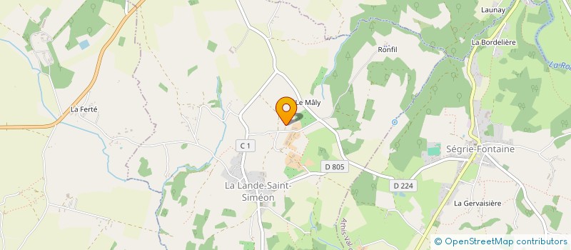 localisation de l'entreprise GAEC VICIALLE à LA LANDE-SAINT-SIMEON