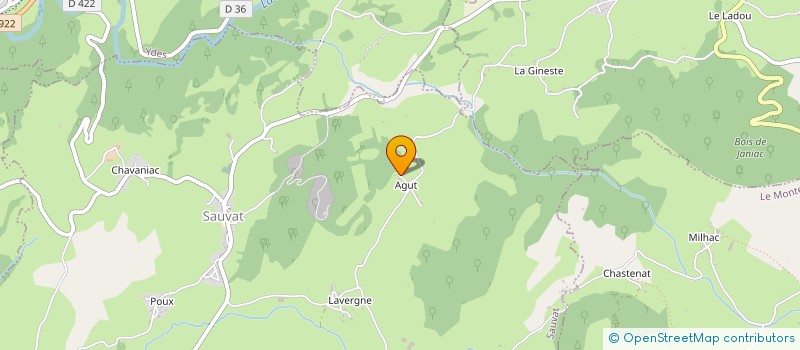localisation de l'entreprise GAEC VIDAL D'AGUT à SAUVAT