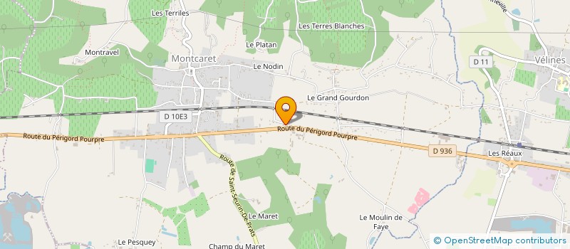 localisation de l'entreprise GAEC VIGNOBLES LACOMBE  SAINT-MICHEL-DE-MONTAIGNE