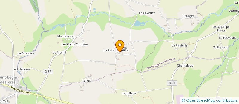 localisation de l'entreprise GAEC VILBERT  BAZOUGES-LA-PEROUSE