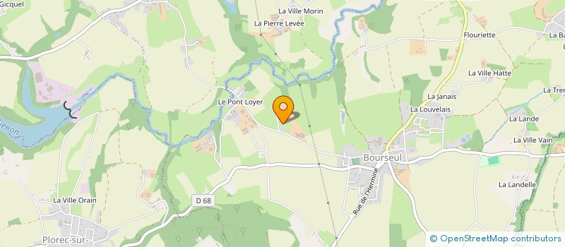localisation de l'entreprise GAEC VILLE NORMAND à BOURSEUL