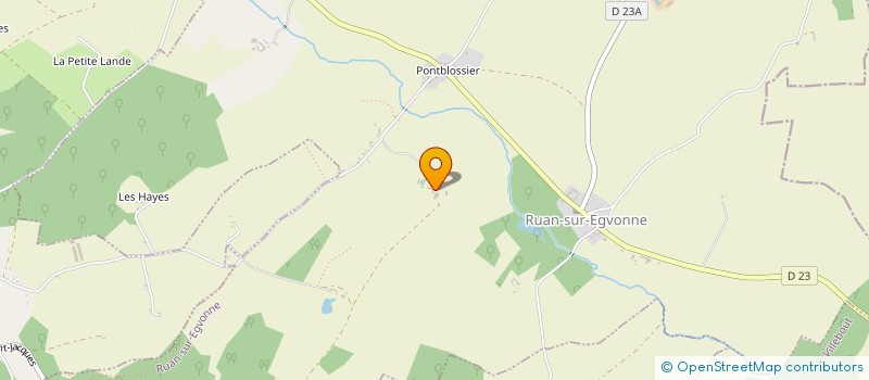 localisation de l'entreprise GAEC VILLEMIER à RUAN-SUR-EGVONNE
