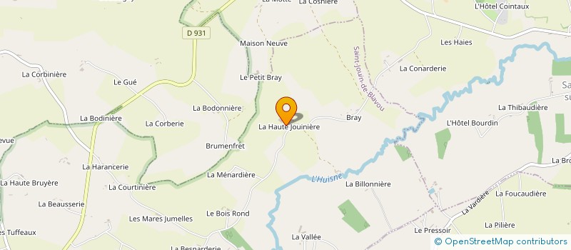 localisation de l'entreprise GAEC VILLETTE à SAINT-JOUIN-DE-BLAVOU
