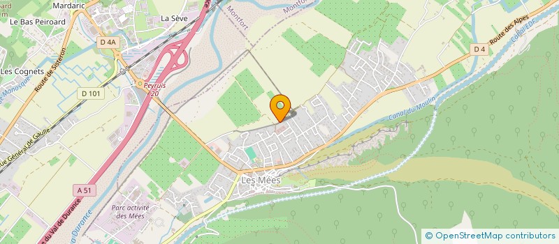 localisation de l'entreprise GAEC VIRE VENT DE PROVENCE à LES MEES