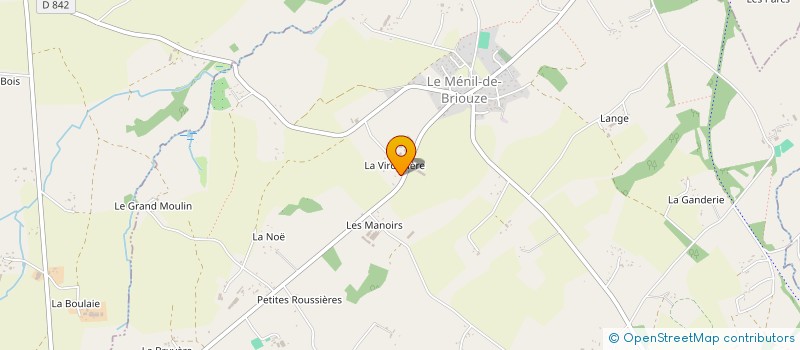 localisation de l'entreprise GAEC VIROUZIERE à LE MENIL-DE-BRIOUZE