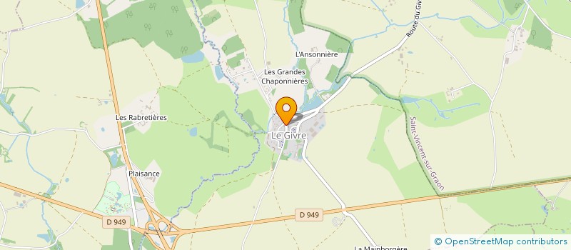 localisation de l'entreprise GAEC VRIGNAUD à SAINT-VINCENT-SUR-GRAON