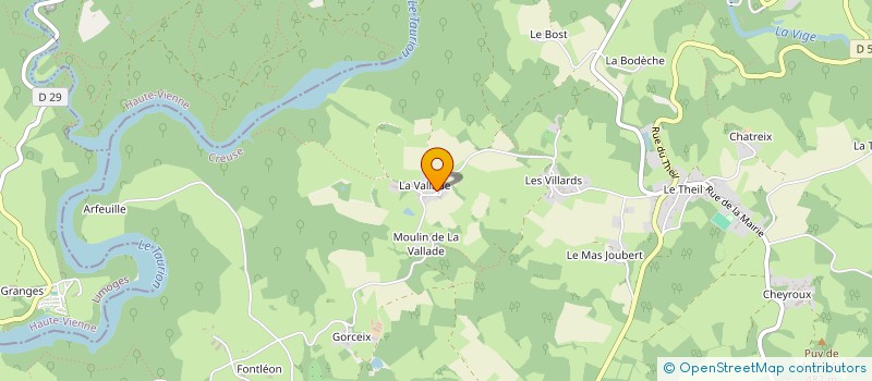 localisation de l'entreprise GAEC WARLOP à CHATELUS-LE-MARCHEIX