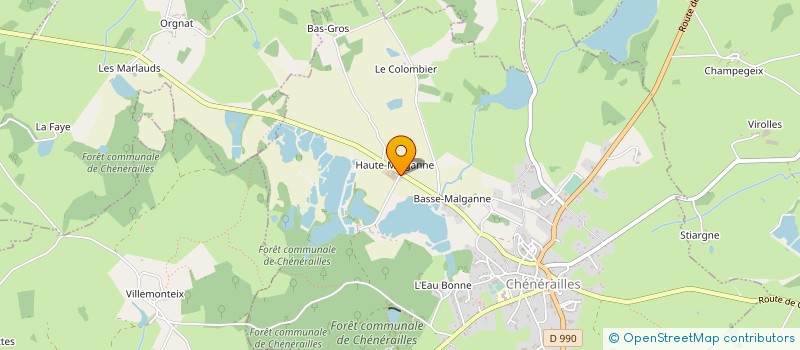 localisation de l'entreprise GAEC WILGO à CHENERAILLES