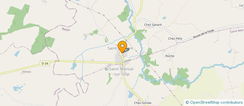 localisation de l'entreprise GAEC Y WIG à SAINT-MARTIAL-SUR-ISOP