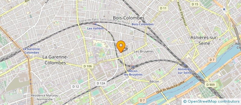 localisation de l'entreprise GAEFEL à BOIS-COLOMBES