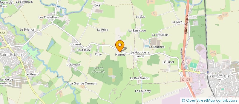 localisation de l'entreprise GAEGH  SAINT-ERBLON