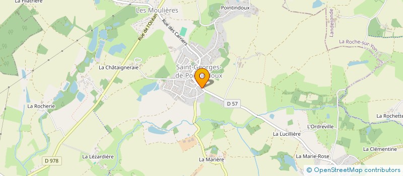 localisation de l'entreprise GAEL à SAINT-GEORGES-DE-POINTINDOUX