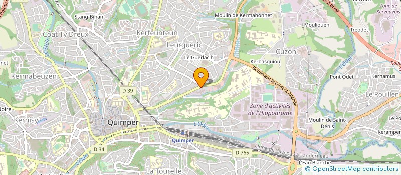 localisation de l'entreprise GAEL COQUERAN à QUIMPER