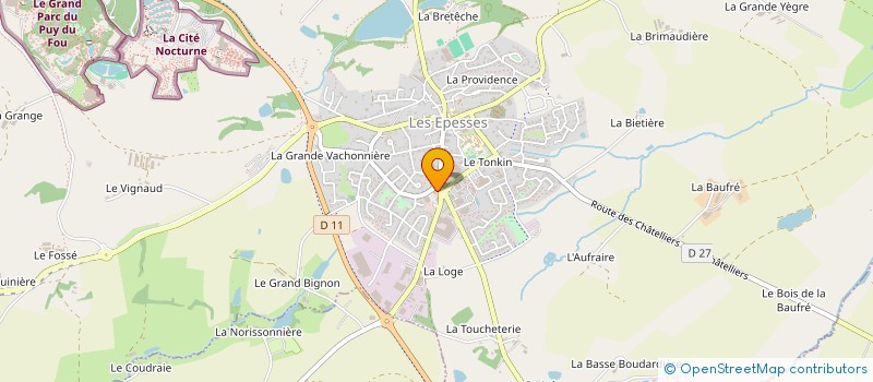 localisation de l'entreprise GAEL DECO à LES EPESSES