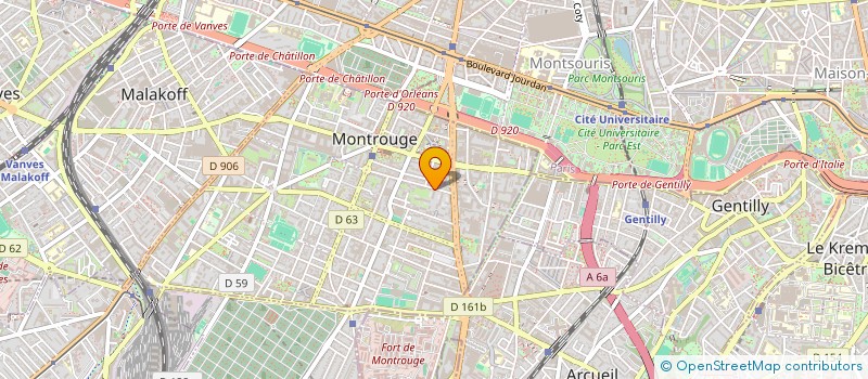 localisation de l'entreprise GAEL LOKOSSOU HOLDING  MONTROUGE