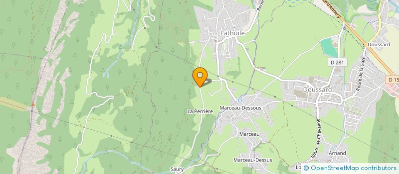 localisation de l'entreprise GAELAC  LATHUILE