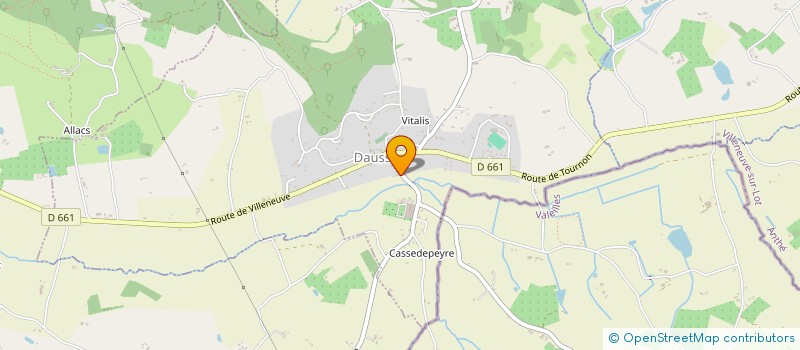 localisation de l'entreprise GAELAVA  DAUSSE