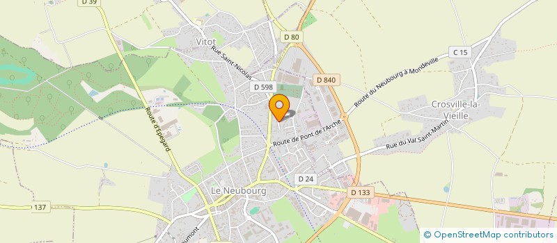 localisation de l'entreprise GAELICE  LE NEUBOURG