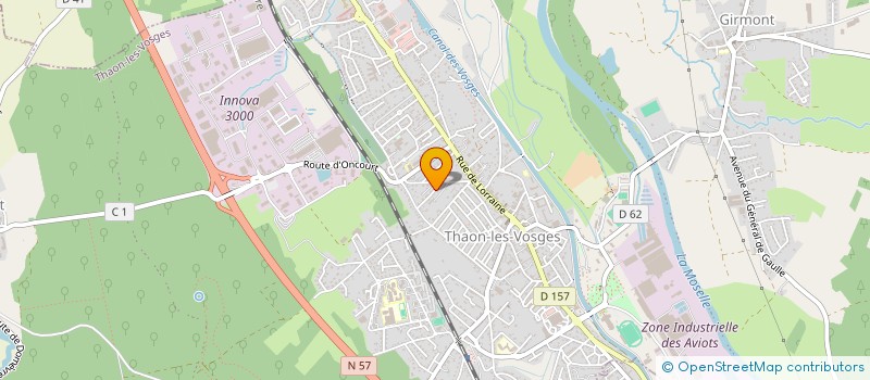 localisation de l'entreprise GAELLE ET GAEL  THAON-LES-VOSGES