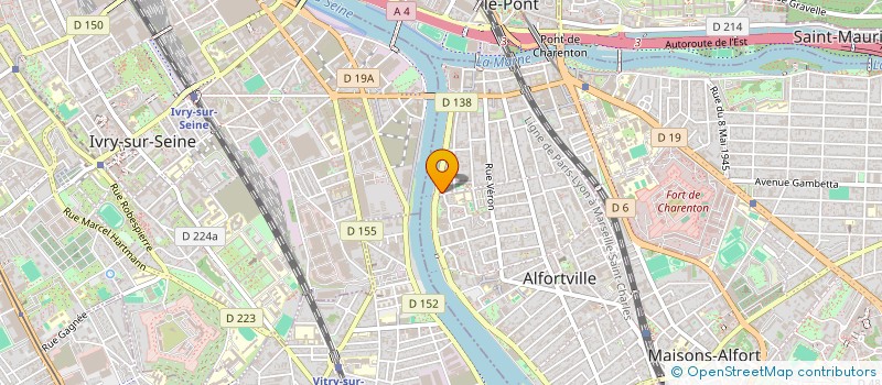 localisation de l'entreprise GAELLE MAKOURI PATISSERIE  ALFORTVILLE