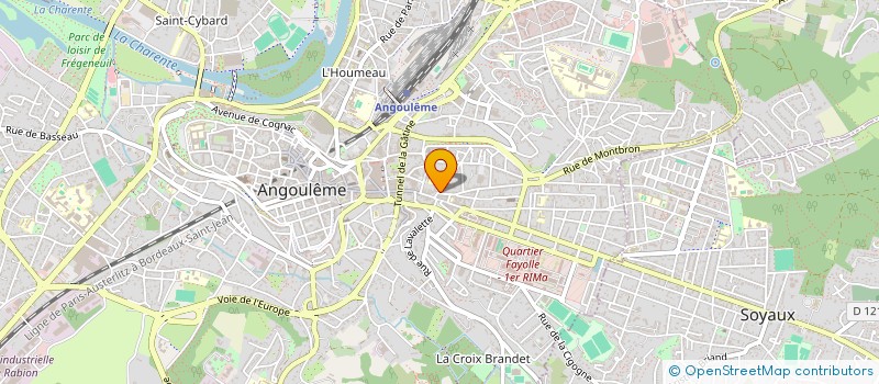 localisation de l'entreprise GAELLE MARTIN à ANGOULEME