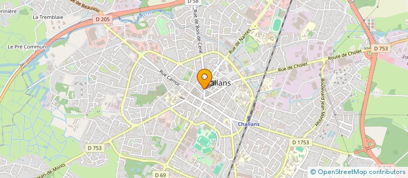 localisation de l'entreprise GAELLE VIOLLEAU AGENCEMENT à CHALLANS